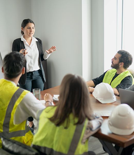 Warehouse crew receiving custom safety training