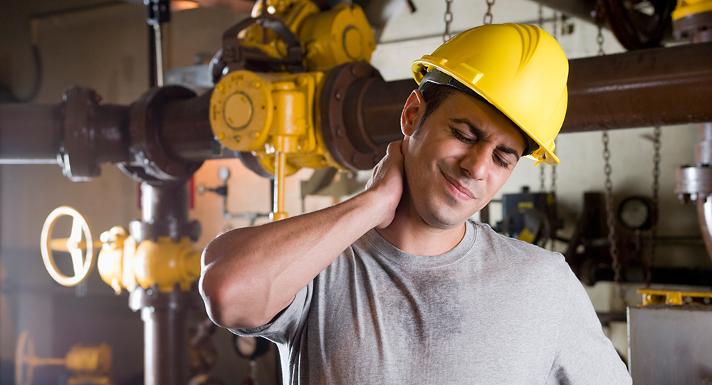 Employee with an on-site injury